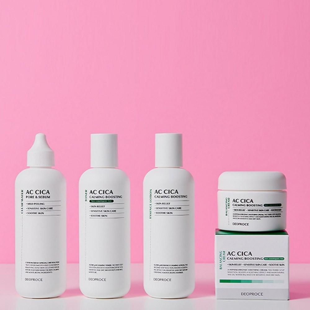 Deoproce AC Cica Calming Boosting Trial Kit 4-piece Set