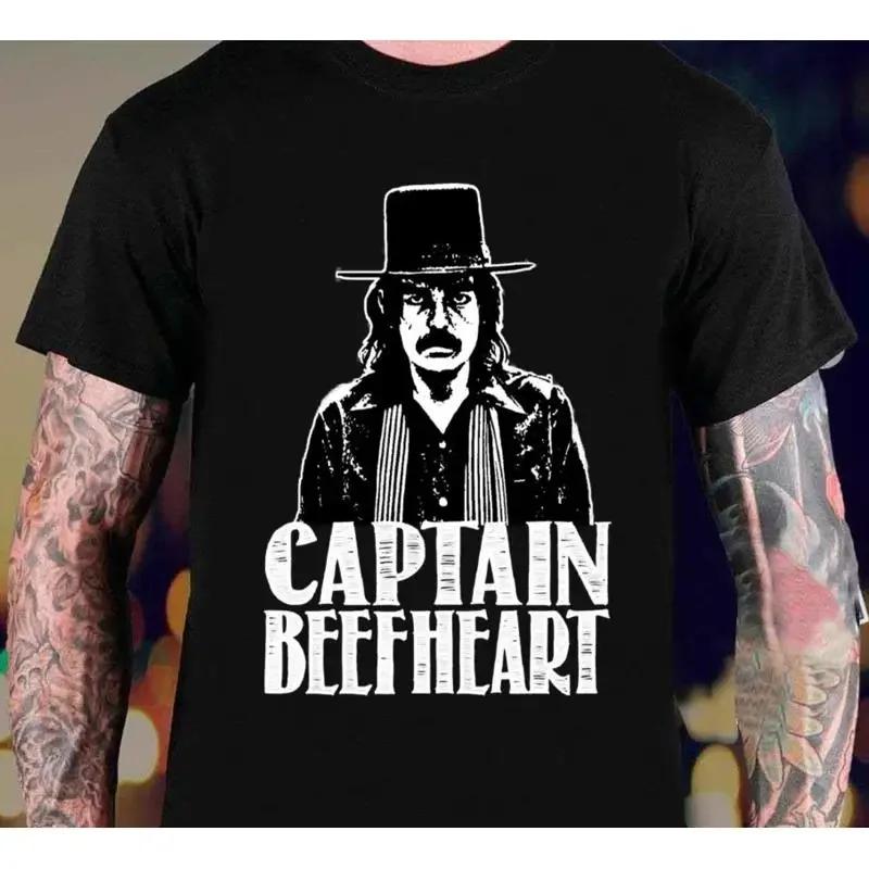 New Captain Beefheart Face To Cotton Black All Size T Shirt In