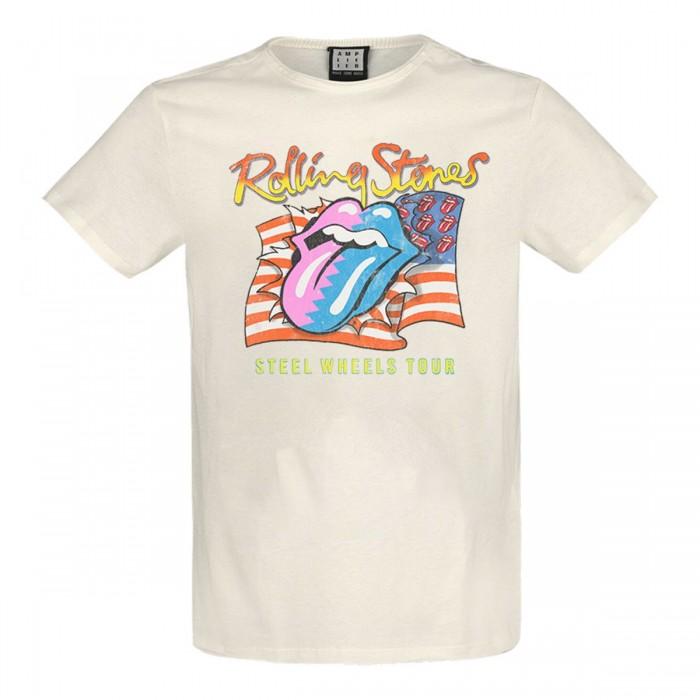 Amplified Unisex Adult Steel Wheels The Rolling Stones T-Shirt