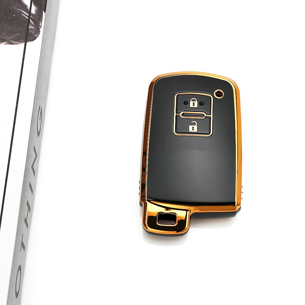 ТПУ чехол-брелок для Toyota RAV4 Camry Land Cruiser Highlander Prius CHR Aygo Corolla Yaris Prado Auris Avalon Чехол для автомобильного ключа