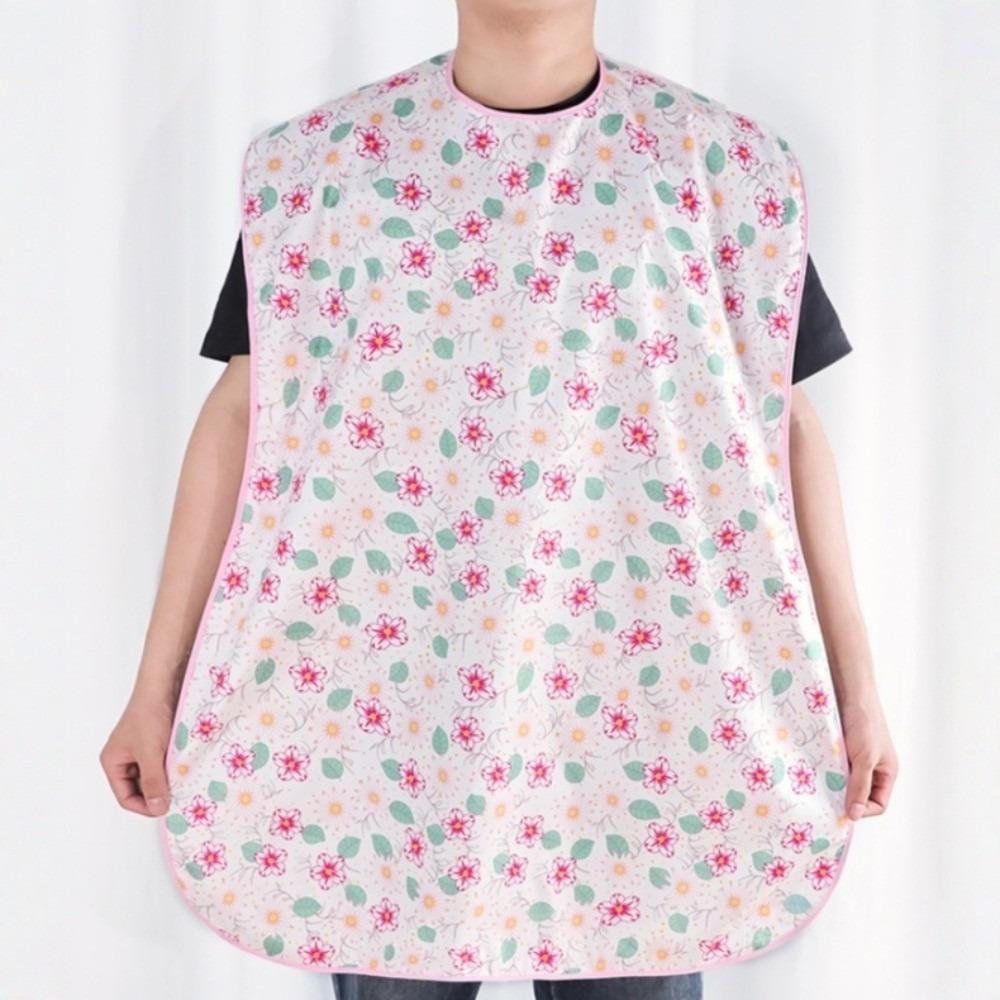 Washable Elderly Eating Bib Waterproof Adult Bib Clothing Protectors for Elderly Nursing Home Use