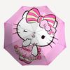 1 шт. Автоматический складной зонт Hello Kitty, портативная складная конструкция, 8-реберный железный каркас, всесезонный повседневный уличный аксессуар на Рождество, день рождения