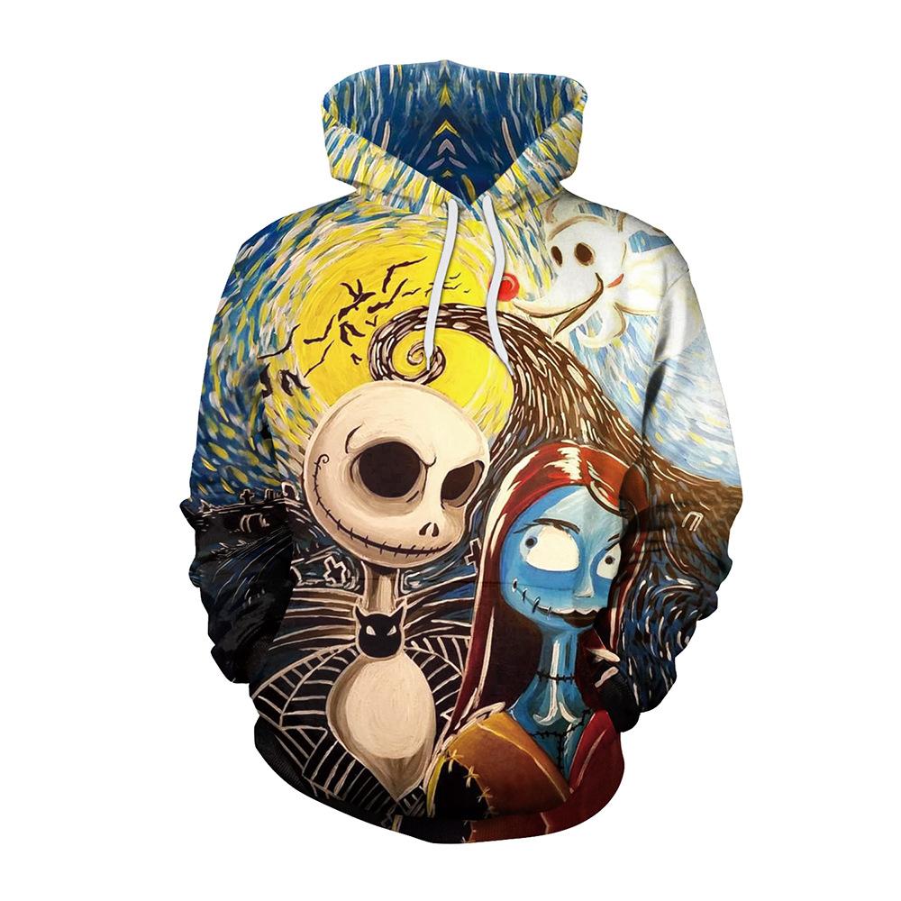 Осень и зима новый мультяшный мультяшный цифровая печать свитер на Хэллоуин