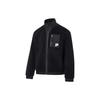 Li Ning Solid Color Stand Collar Knitted Jacket Men Jacket Black AFDT601-4