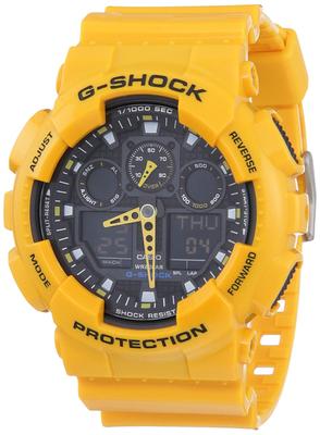 GA-100A-9A Желтые Аналогово-цифровые Мужские