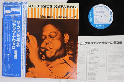 Виниловая пластинка FATS NAVARRO Fabulous Fats Navarro Volume 2 GXK8061BLP1531 BLUE NOTE 1978 Япония Obi Джаз Б/У
