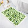 Sweet Flower Pattern Plush Absorbent Floor Mat Carpet For Home