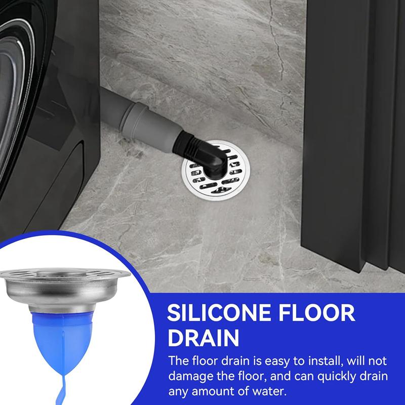1Pcs Floor Drain Anti Odor Smell Sinks Sewer Pipe Silicone Stopper Waste Hair Clogging Water Filter Bathroom Kitchen Toilet Strainers