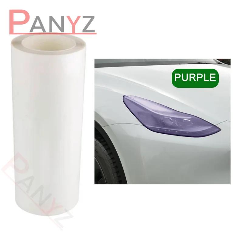 TPU Car Headlight Protective Film Clear to Black/Purple Intelligent UV Self Healing Anti scrastch For Infiniti Jaguar Chang an
