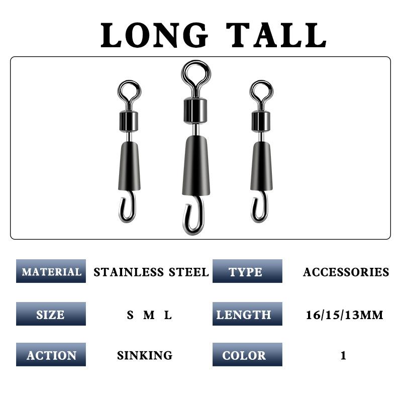 30 шт. Рыболовные вертлюжки с подшипниками, вертлюжок с шарикоподшипником, цельные кольца, рыболовный коннектор, океанская лодка, быстросъемный коннектор