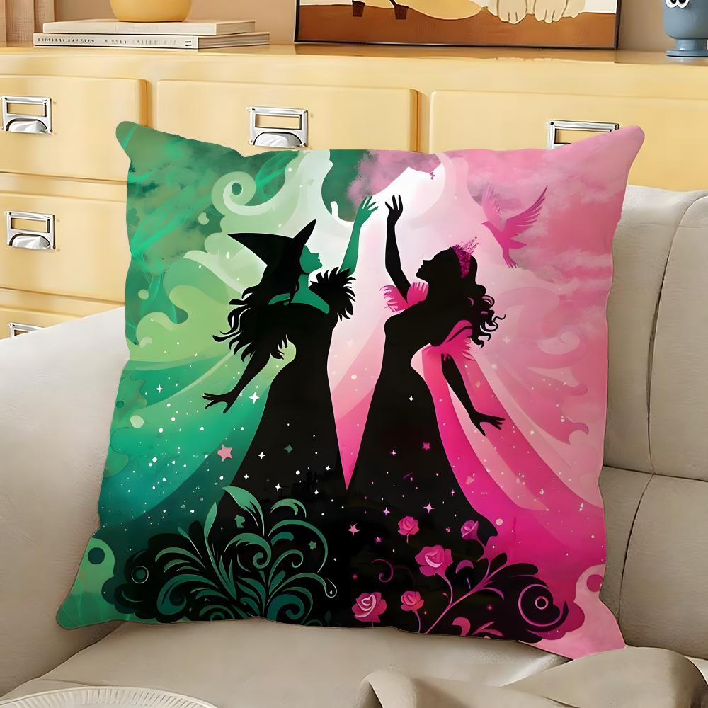 Movie WWicked Cushion Cover Soft Durable Reversible Pillow Cover Home Car MultiScene Daily Comfort Pillowcase