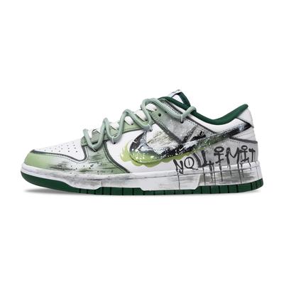 Кроссовки Dunk Dreamy Phantom Термостойкие Нескользящие Баланс Легкие Дышащие Низкие Скейтбордические Обувь Унисекс Зеленые DD1391-101(Команда776-)