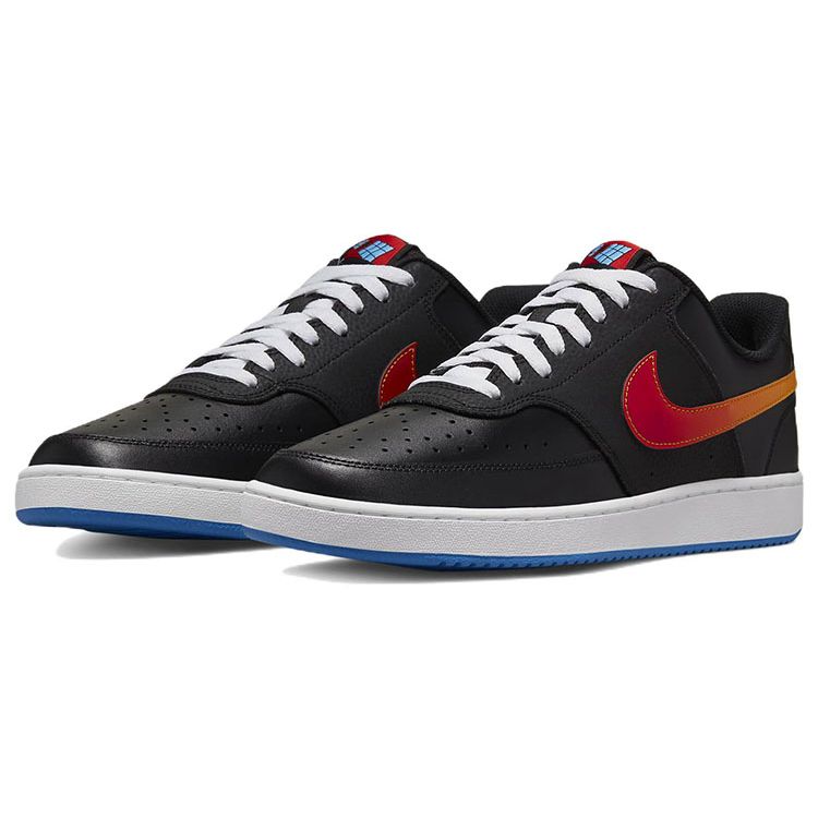 Nike Кроссовки Court Vision Low Черный Градиент Университетский Красный Университетское Золото Мужские Повседневные Обувь DQ7630-001