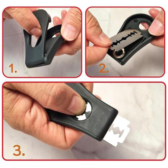 Резак для хлеба с острыми лезвиями Пластиковый разделитель хлеба для теста с магнитной конструкцией для хранения Многофункциональный инструмент для подрезки хлеба Поверхность хлеба