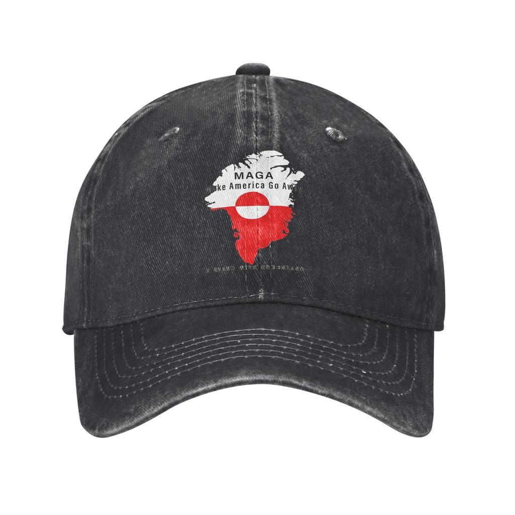 Hands Off Greenland Is Not For Sale MGGA Print Cap For Unisex Cotton Trucker Hat Daily Wear Baseball Cap Adjustable