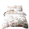 Floral Leaves Bedding Set Watercolor Flower Duvet Cover Flower Double quilt cover Single Twin Double Queen King For Women