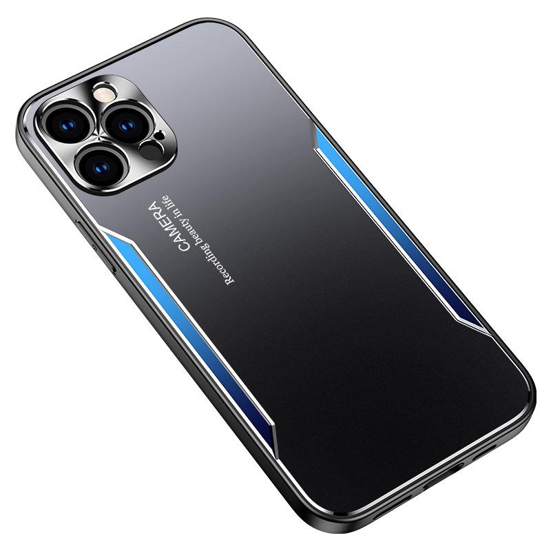 Применимый металлический чехол для мобильного телефона iPhone17ProMax 15Pro матовый 14 противоударный 13 защитный чехол XS