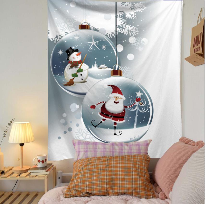 Home Decor Tapestry Christmas Wall Hanging Decoration Bedroom Living Room Wall Decor Printed Backdrop