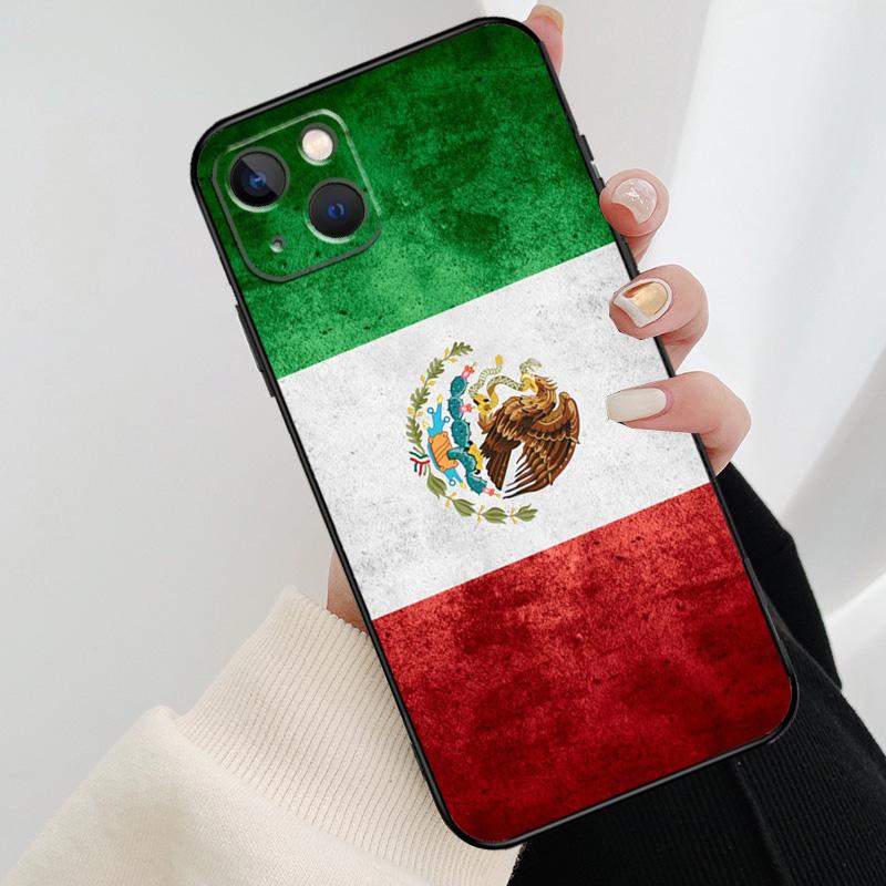 Mexico Mexican Flag Phone Case For iPhone 17 Pro Max 16 15 11 13 12 14 Pro Max mini 15 16 Plus 16e 17 Air Cover