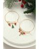 Azura Exchange Alloy Christmas Candy Cane Pendant Bracelet