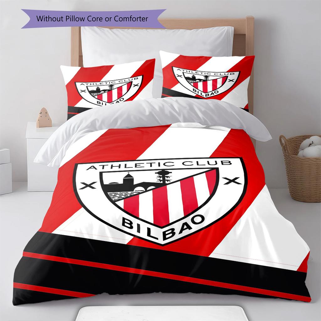 Athletic Club logo  Pattern Bedding Quilt Set Quilt Cover Pillowcase Home Decoration Birthday Gift (1 * duvet cover + 2 * pillowcase, without core)