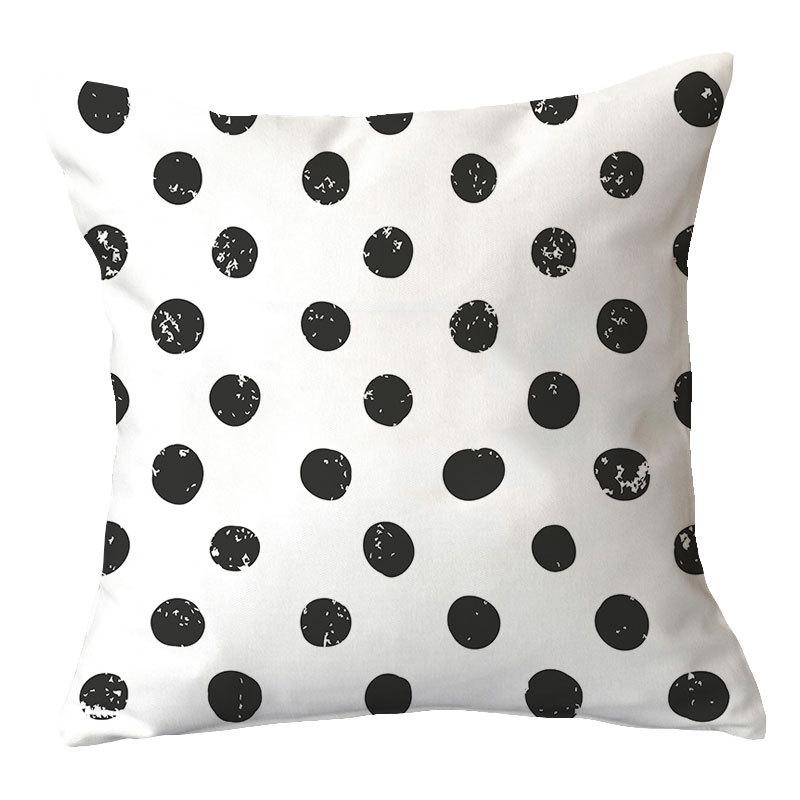 Simple New Square Geometric Plush Pillowcase Home Fabric Sofa Pillow Cushion Cover