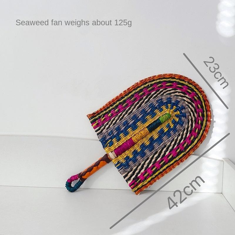 Вьетнамские водоросли, плетеные из травы, плетеные из веера, настенные подвесные украшения из африканских элементов, настенные украшения Ins Wind, летнее рукопожатие