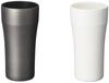 Kyocera Ceramic Vacuum Insulated Tumblers, Set of 2, 420ml, Ceramic-like Drinking Experience, Ceramic-Coated Interior and Exterior,