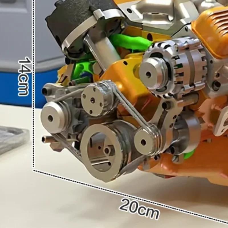 Набор двигателя Binray Cison V8 Бензиновый двигатель Small-Block Наборы моделей Мини Собери сам STEM Наборы работающего двигателя Cison
