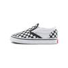 Slip-On Toddler Checkerboard Black Baby Sneakers True-White VN000LYHCK2