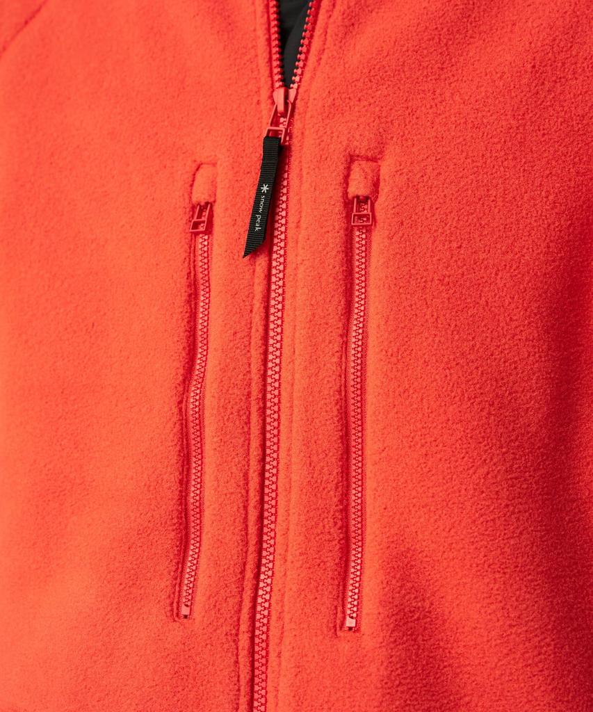 Snow Peak Fleece Jacket Size S Water-Repellent JK-25AU020, Outerwear, Men's/Women's, Orange,