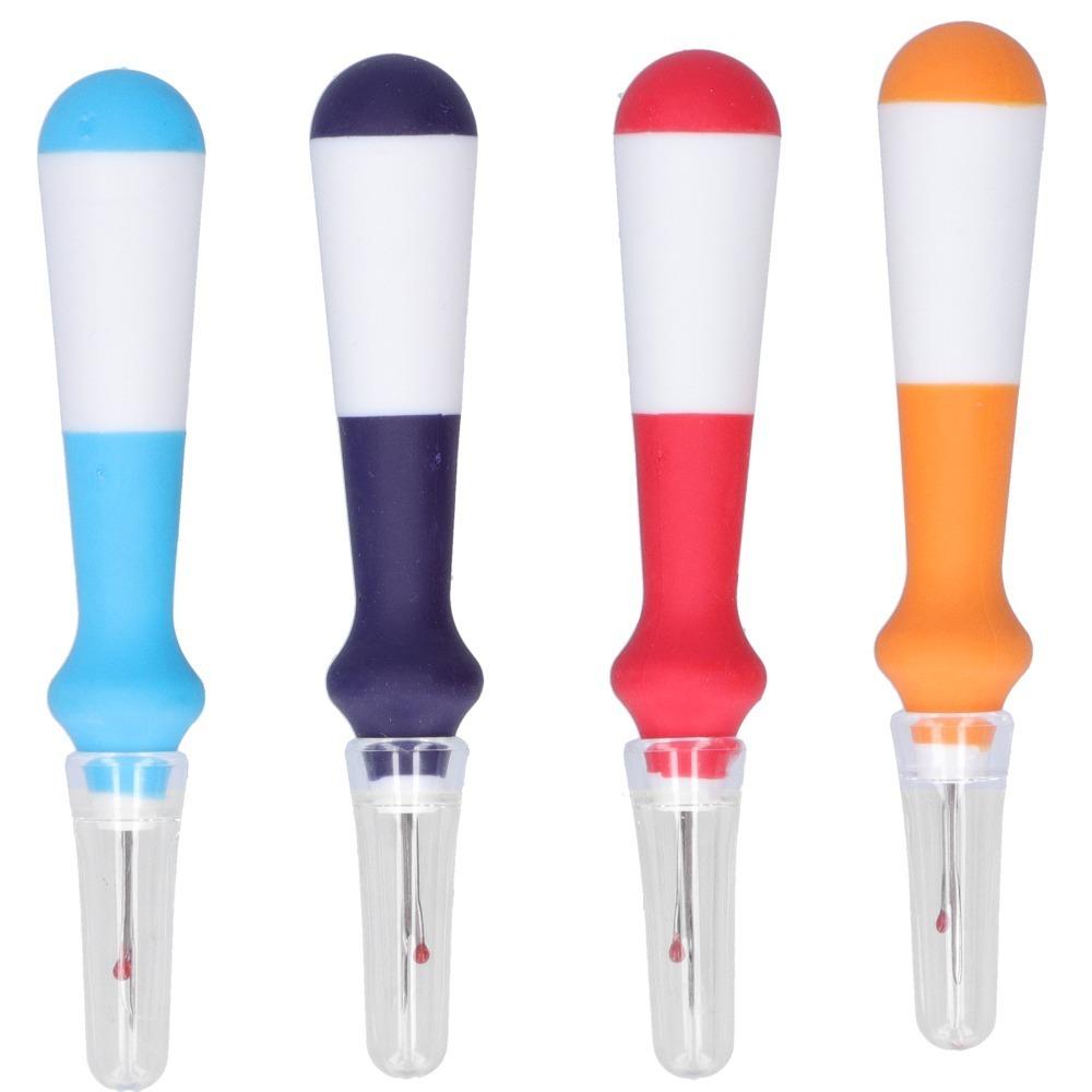 4pcs Colorful Handle Seam Ripper Set Ergonomic Grip Thread Remover Tool Seam Rippers For Sewing