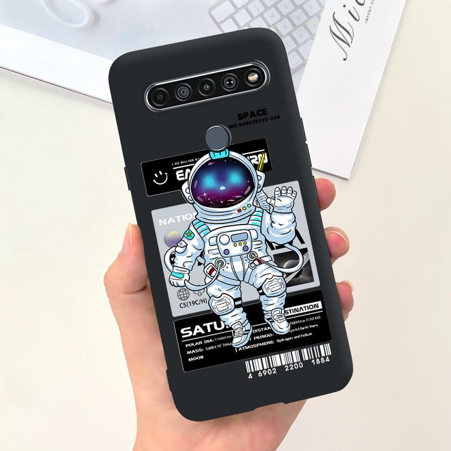 Чехол для LG K61 LMQ630EAW LM-Q630 Модный Цветочный Мягкий Чехол-Бампер Для LG K61 2020 K 61 Силиконовая Задняя Крышка Для LGK61 Funda