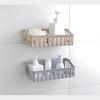 Kitchen Bathroom Wall Storage Shelf Hanging Rack Corner Basket Holder Organizer
