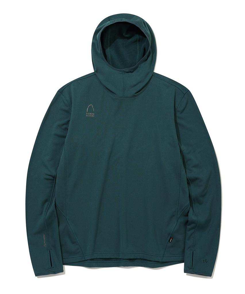 SIERRA DESIGNS Mendon Hall Polartec Power Grid Hoodie (Slim Fit) Deep Blue Green