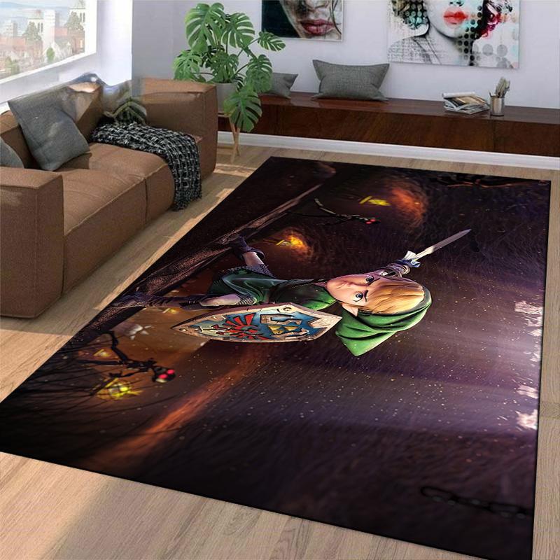 Brave Knight in Darkness Adventure Carpet Suitable for use as an anti-slip game mat for living room and bedroom sofas