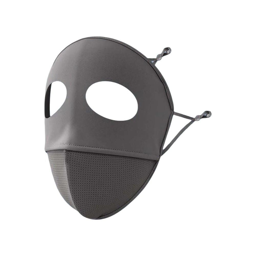 Comfortable Polyester Sunscreen Mask Traceless Small Hole UV Protection Mask Cool Breathable Ice Silk Face Clothing Men