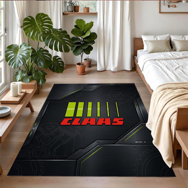 CLAAS Print Crystal Velvet Plush Rug Wear?Resistant Anti?Slip Floor Mat For Indoor Household Decoration