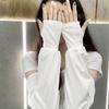 Женские рукава с защитой от УФ-излучения, Охлаждающие рукава из ледяного шелка, Очень длинные дышащие рукава от солнца для вождения, работы на улице