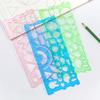 2Pcs Clear Geometric Drawing Ruler Multifunctional Precise And Easy-to-Use Geometric Triangle Protractor Straightedge