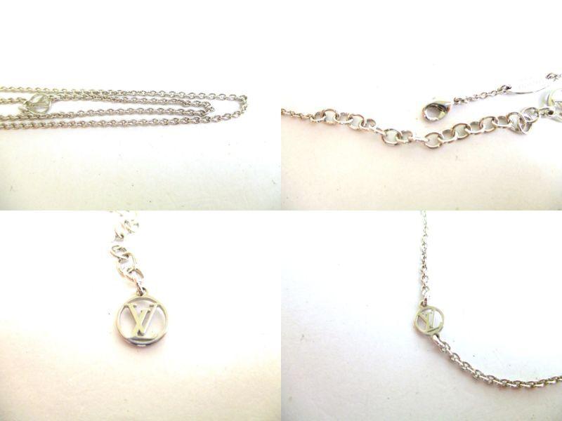 Подлинное серебряное колье LOUIS VUITTON Essential V Chain Necklace #a158 Отремонтировано продавцом