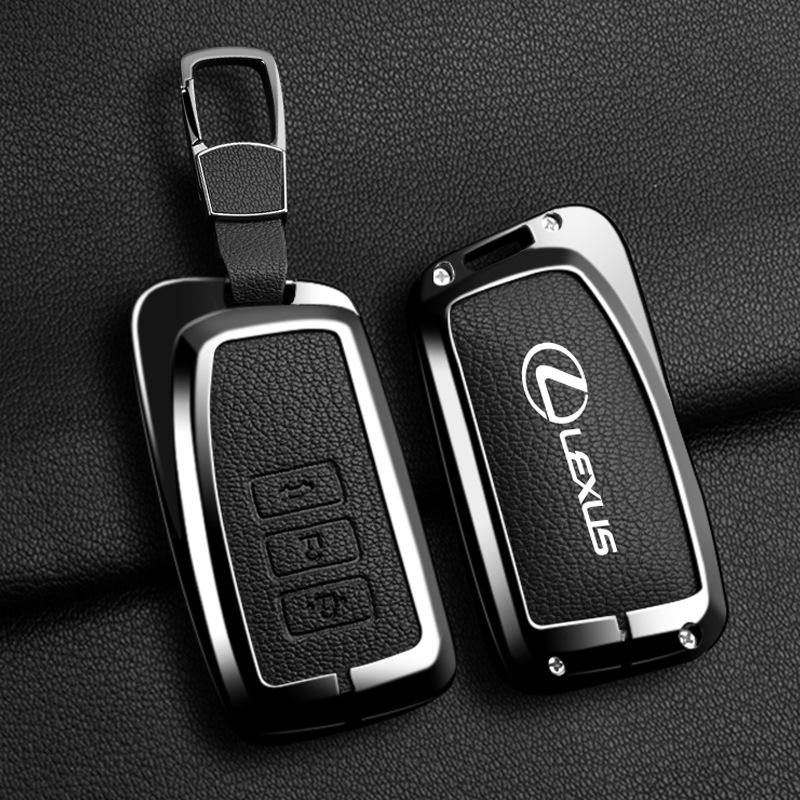 Vintage Leather Car Key Case Full Cover Shell Keychain Accessories For Lexus NX GX LX GS RX IS ES RC 200 250 350 LS 450H 300H XM6