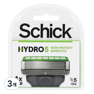 Лезвия для бритвы Schick Hydro 5 SkinProtect Sensitive, 4 упаковки, 3 шт., корейское лезвие для бритвы