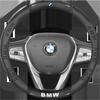 Для M X3 X5 X6 G20 G30 E39 E46 E90 E92 F10 Кожаный чехол-защита рулевого колеса из углеродного волокна 38 см Аксессуары для стайлинга автомобильных чехлов