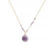 Collier - Zoqoyi - Alliage Plaqué Or Jaune 18 Carats - Améthyste - Taille Unique - Violet