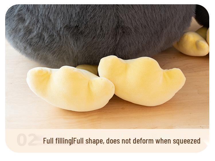 Penguin Dango Pillow Plush Toy - Large, Round, and Comforting Backrest Doll