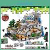 Minecraft Stem Compatible Construction Toy For Children Featuring Minecrafter Mountain Cave Setting