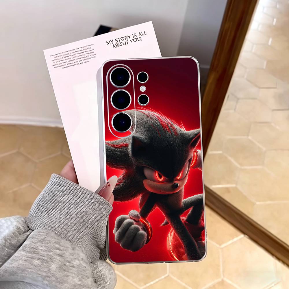 Game S-Sonic The H-Hedgehog Phone Case For Samsung S25,S24,S21,S22,S23,S30,Ultra,S20,Plus,Fe,Note,10,9,5G Transparent Cover