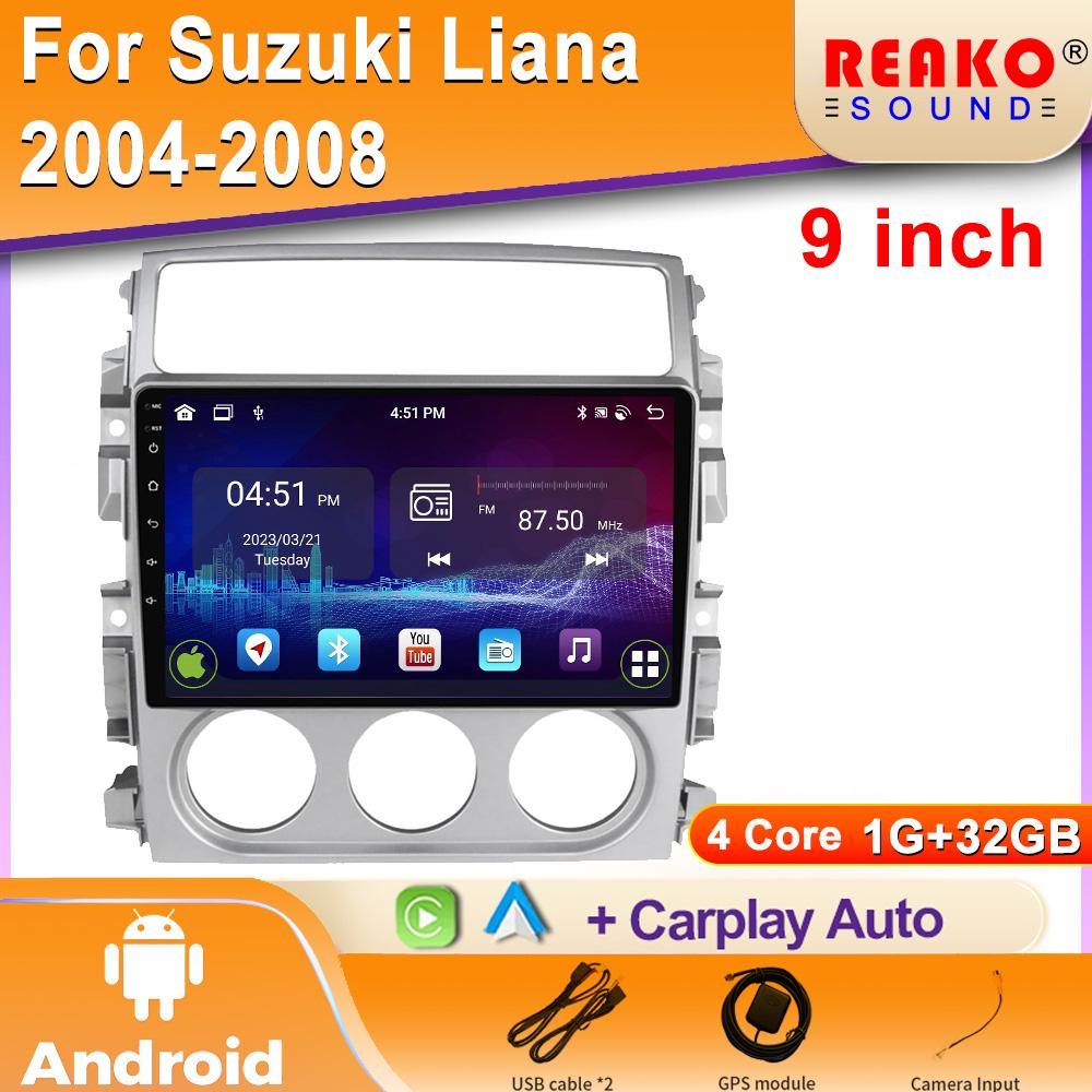 Навигация Автомобильный Android Авто Радио Для Suzuki Liana 2004-2008 Carplay Головное Устройство Плеер Мультимедиа GPS DVD 2 din BT