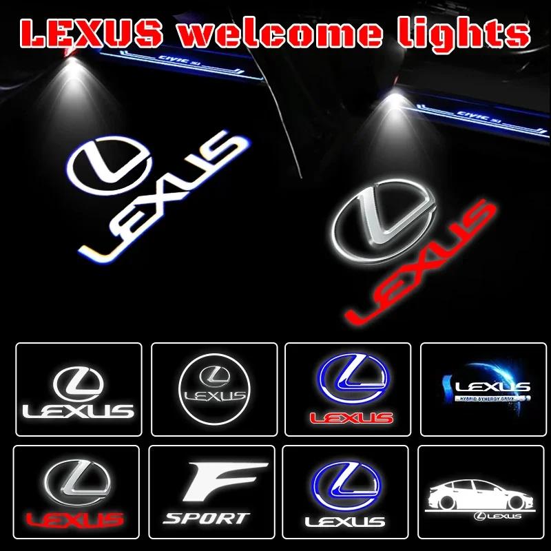 Car Sticker 2Pcs LED Courtesy Shadow Lamp For Lexus RX 300 330 350 400 450 2007-2017 Car Door Welcome Logo Light Laser ProjectorFH2